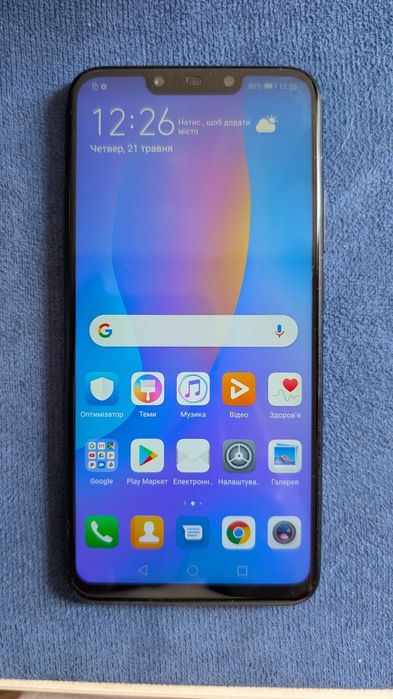 Huawei P Smart+ 4/64GB, робочий, екран цілий, розбита задня кришка
