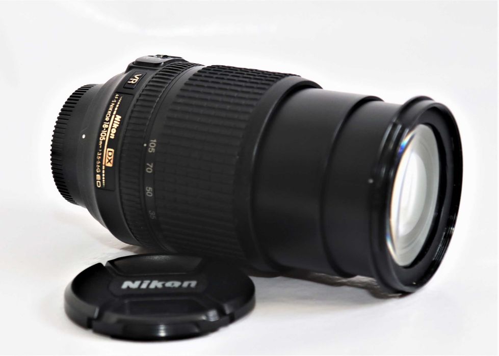 Lente Nikon 18-105mm objetiva a funcionar na perfeição
