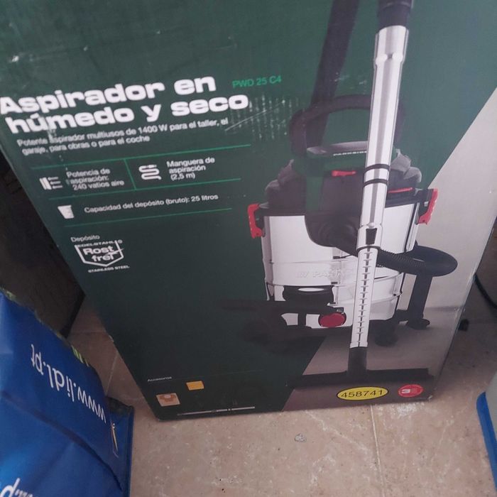 Aspirador Parkside Semi Industrial - Motor a roncar alto