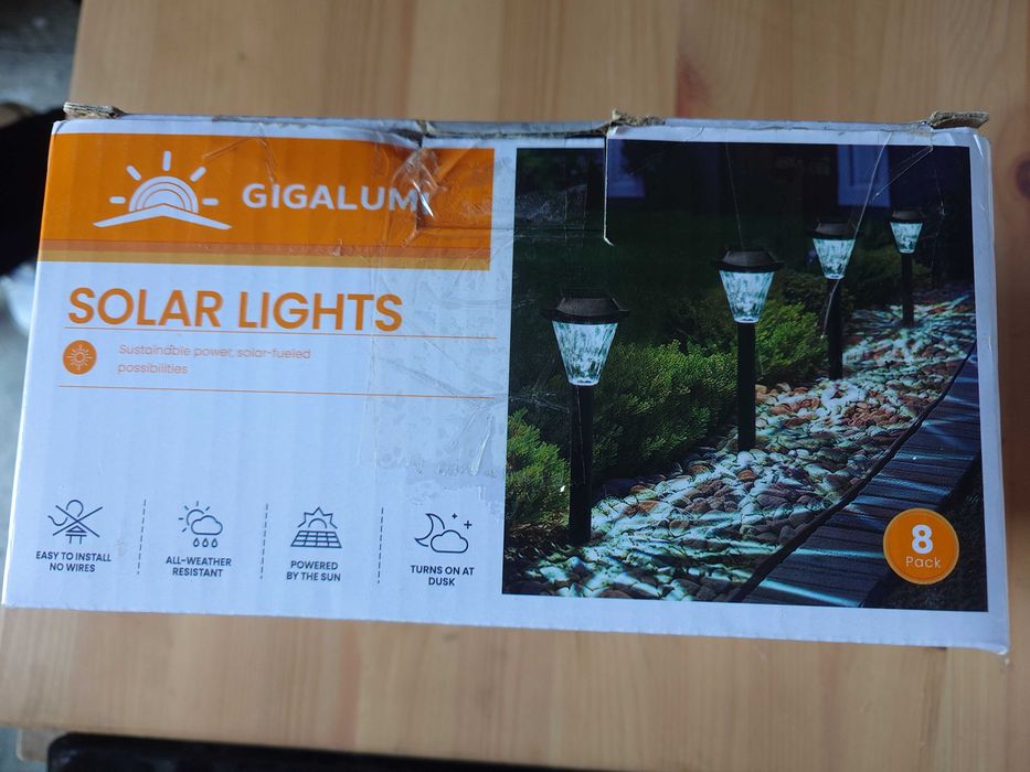 Lampki solarne Gigalumi 8 sztuk