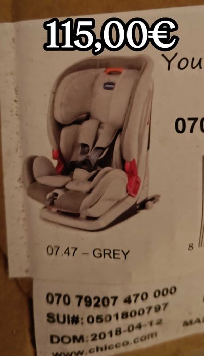 Cadeira auto com isofix Chico