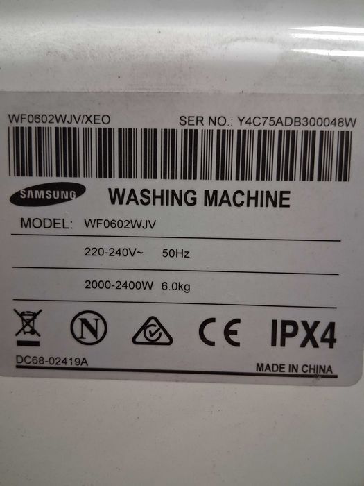 Moduł programator pralki Samsung WF0602WJV/XEO
