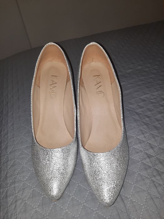 Szpilki srebrne rozm 40