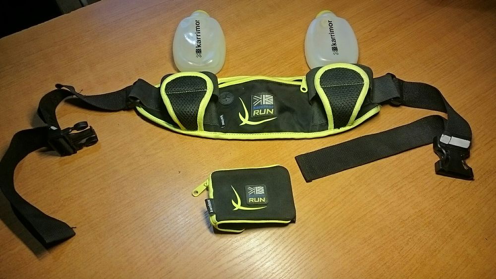 Pas do biegania Karrimor Run ( 2x butelki , kieszonka na tel , opaska na rękę z kieszenią )