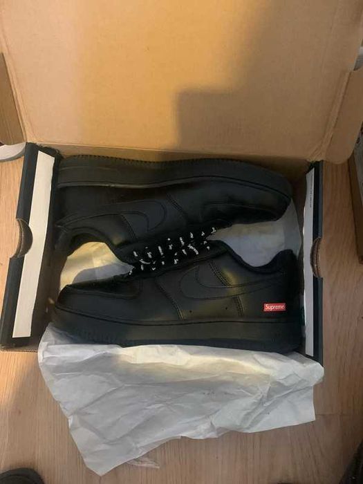 Nike Air Force 1 Low Supreme Black R.46