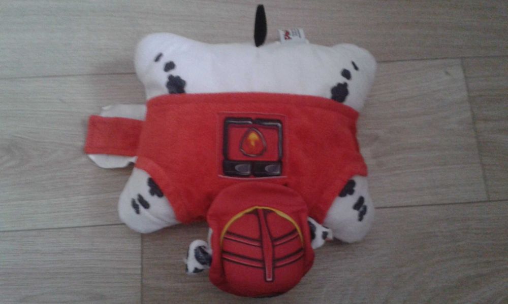 Psi Patrol Skye w samochodzie wyścigowym zabawka figurka poduszka