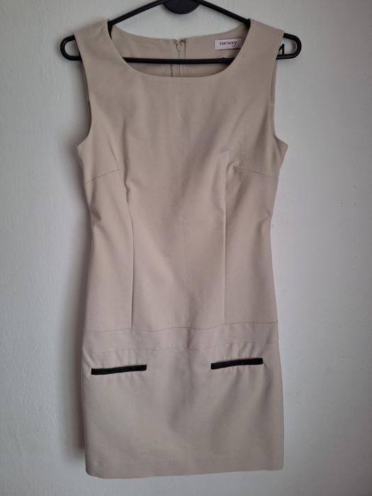 Beżowa sukienka marki Orsay. Rozmiar 36