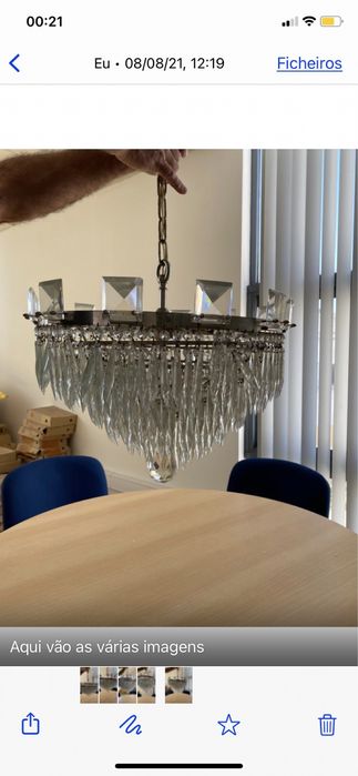 Lustre em cristal