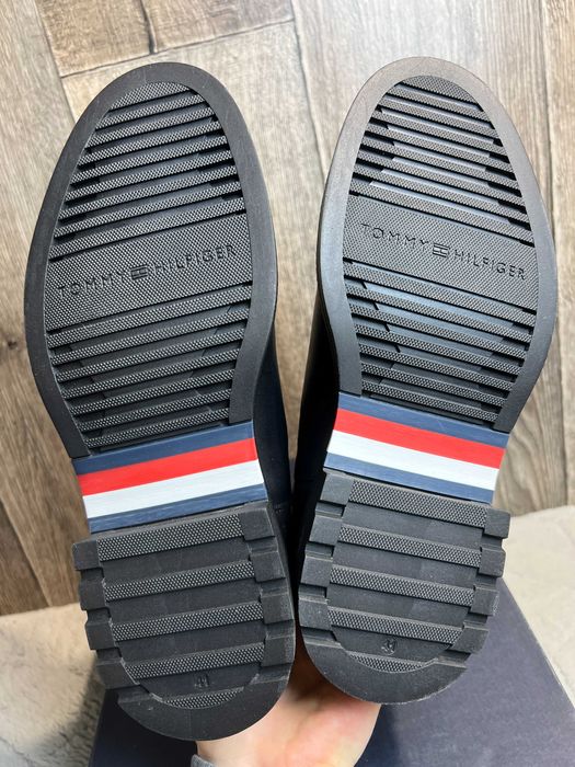 botki damskie skórzane tommy hilfiger comfort chelsea 41
