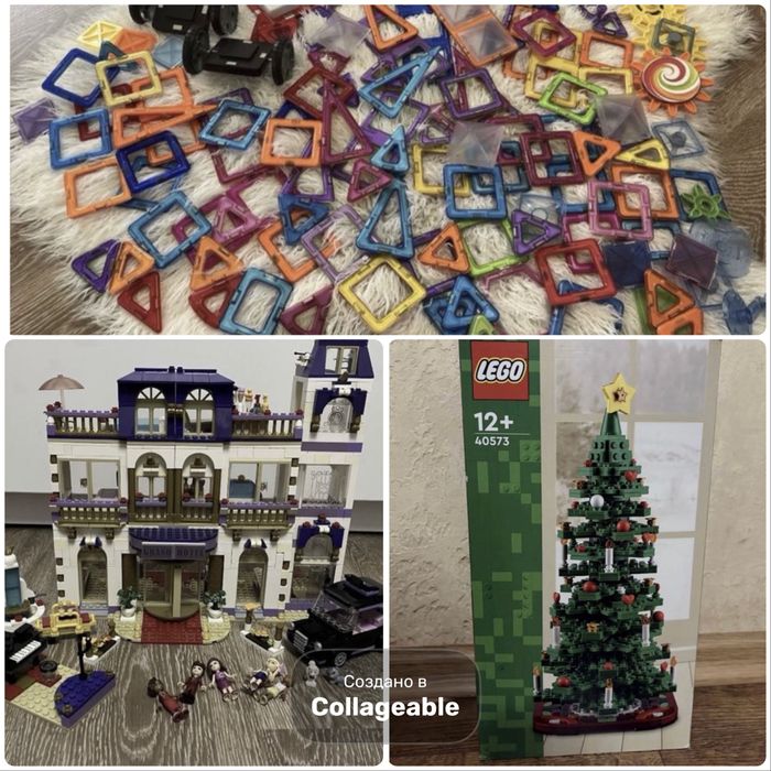 Магнитный конструктор коллекция magformers 130шт лего гранд отель