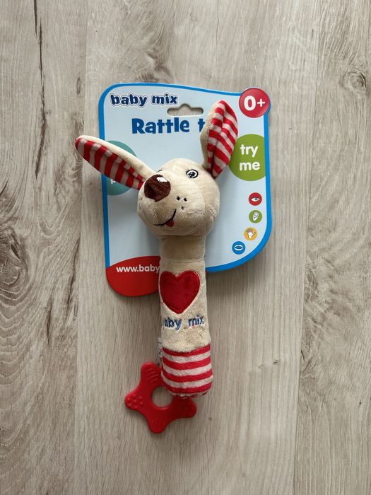 Grzechotka z piszczkiem nowa