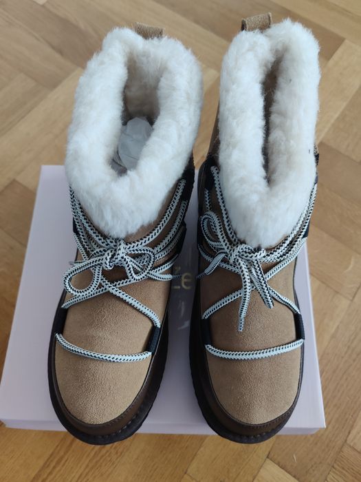 Buty śniegowce jak EMU UGG NOWE skóra