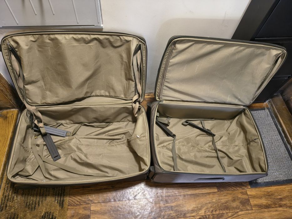 Dwie duże walizki Samsonite walizka duża materiałowa