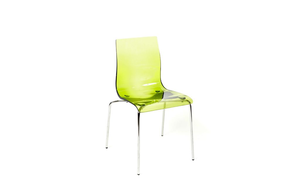 Cadeira Domitalia Gel B, poliprópileno - verde lima - 2pc.
