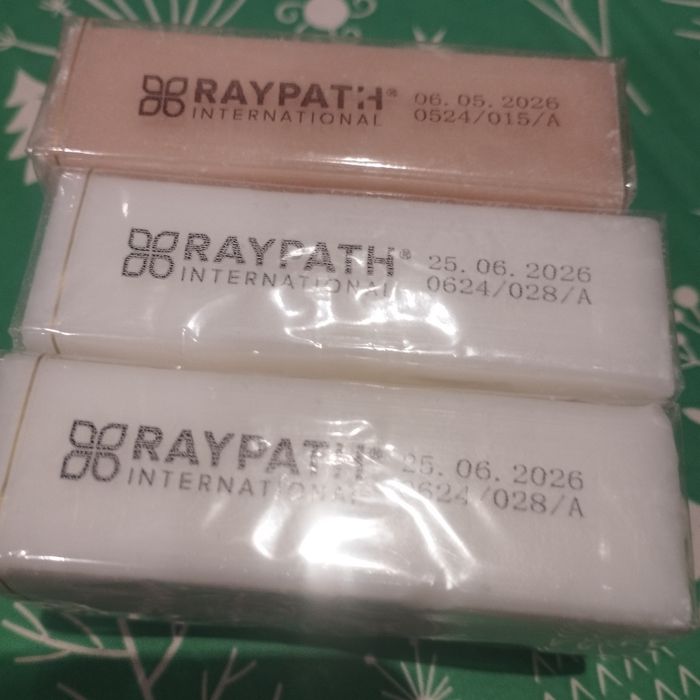 Raypath mydełka dwa białe i szare