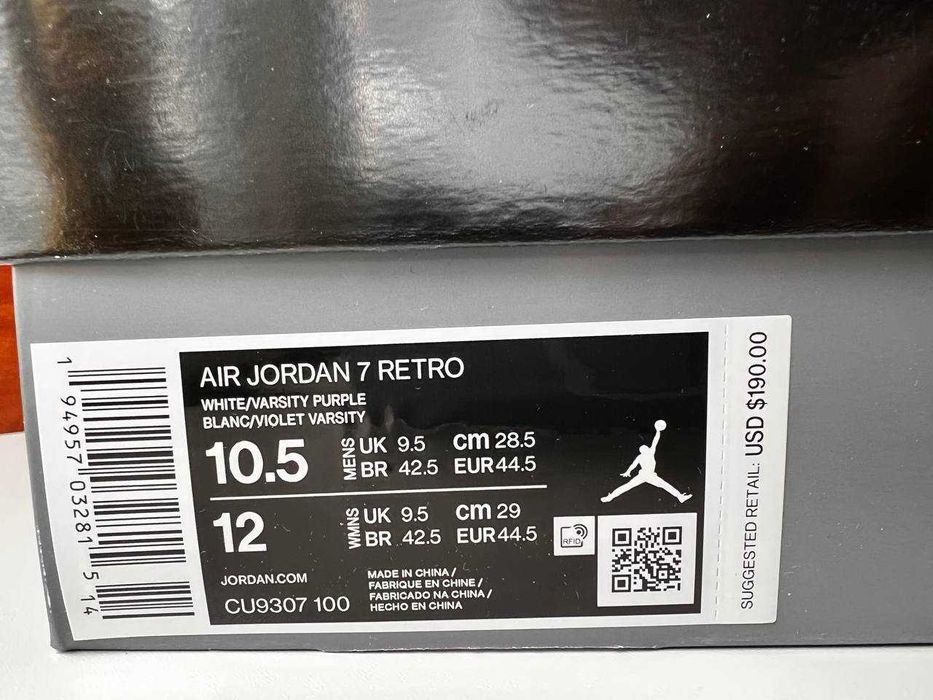 Кроссовки Jordan Air Jordan 7 Retro (CU9307-100) р.28,5 см