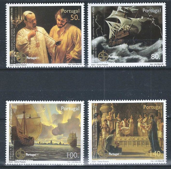 Selos Portugal 1998, Mundifil No. 2535 / 2538 MNH
