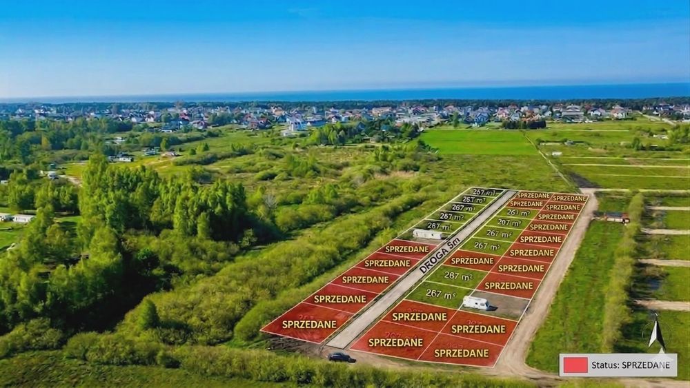 Działka nad morzem idealna na wakacje.