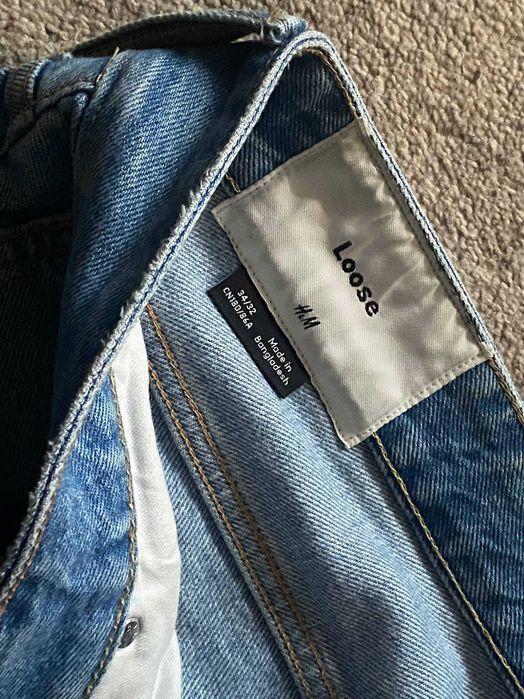H&M premium light blue jeans W34 L32