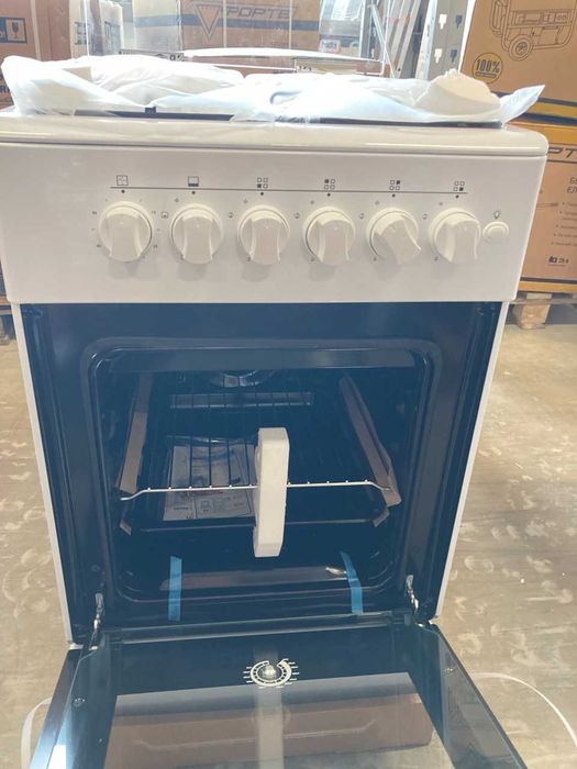 Плита газова G4FG5612W 50см. біла (GRUNHELM) газова духовка