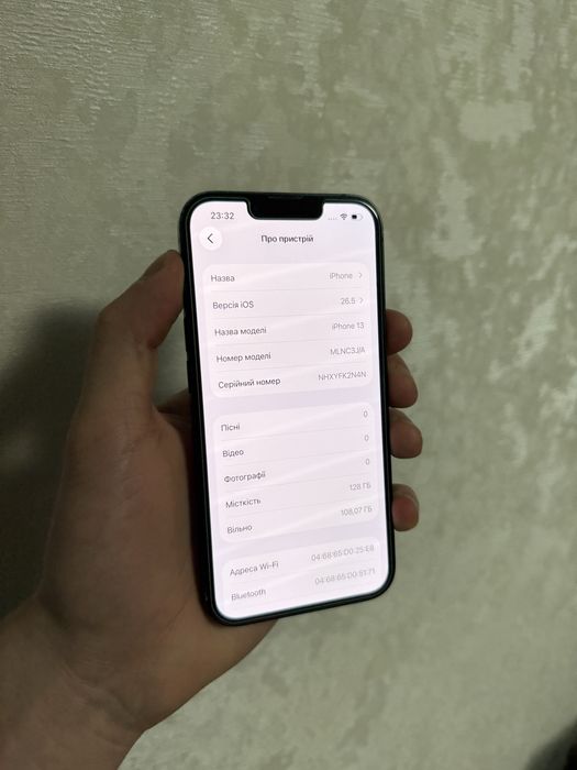 iPhone 13 128gb midnight 100%, айфон 13 128гб 100% акумулятор