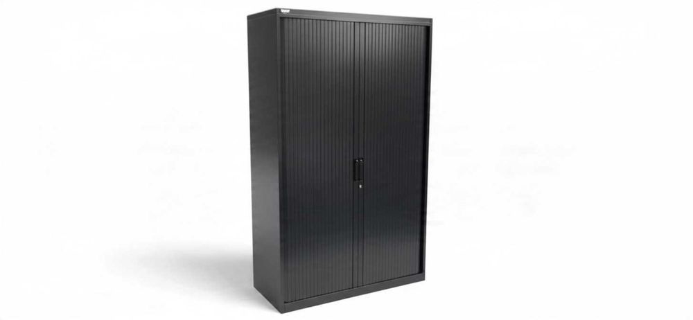 Szafa metalowa, warsztatowa , żaluzjowa Steelcase Strafor 5 oh czarna