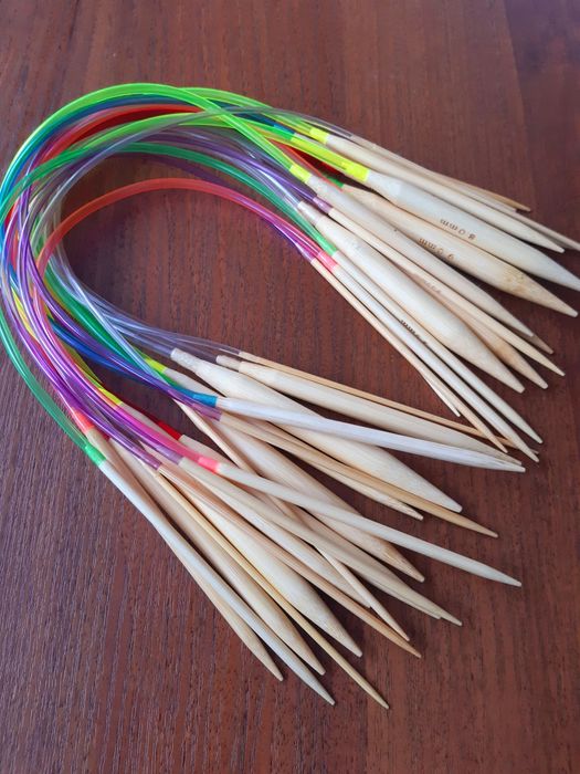 Кругові спиці для шапок короткі 40 см бамбук: 35 грн. - Витвори ...