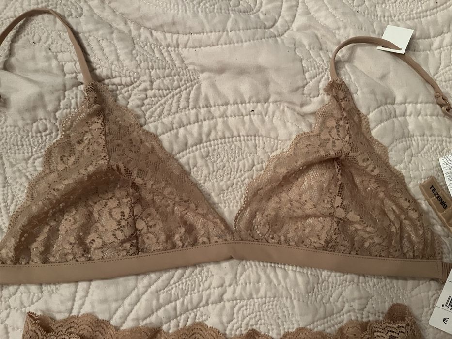 Tezenis komplet Phard stanik i stringi 75C/S brąz