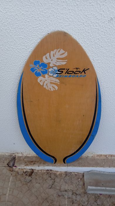 Prancha de Skimboard de Madeira S'look – Praia / Vintage