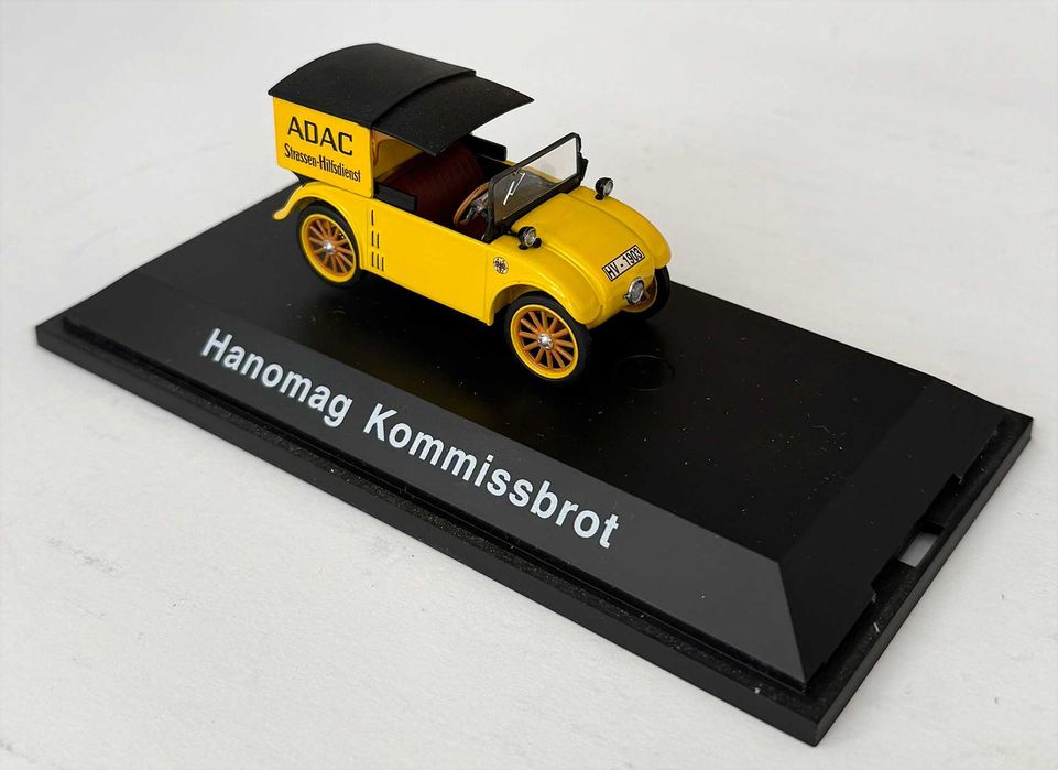 SCHUCO_Ref 02971 Hanomag Kommissbrot “ADAC” - Limited Edition. Escala 1/43. Completo, como novo.