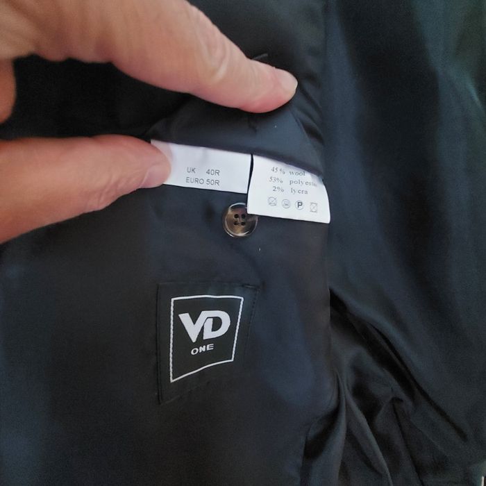 Костюм мужской классика, темно коричневый в полоску VD размер 50 евро