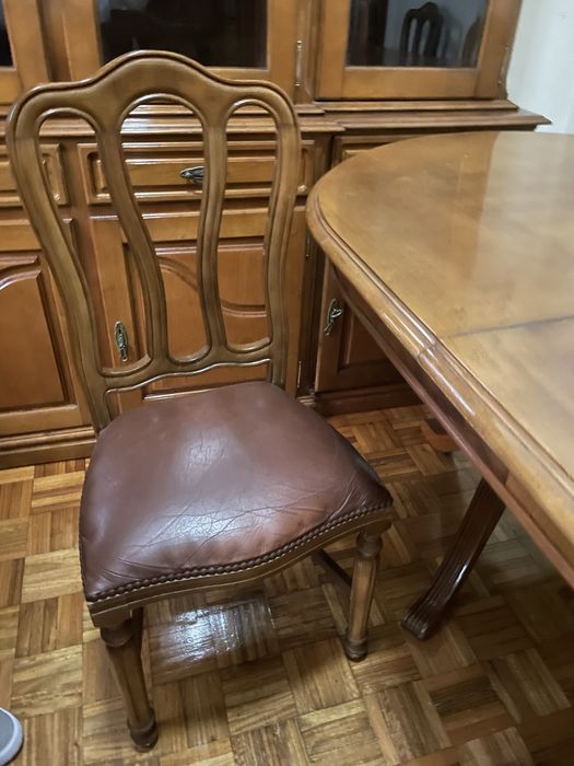 Mobilia de sala completa em madeira maciça