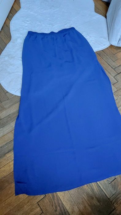 Kobaltowa spódnica maxi H&M