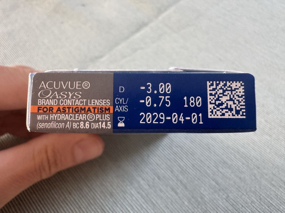 Soczewki ACUVUE OASYS for Astigmatism with Hydraclear Plus - Moc  -3