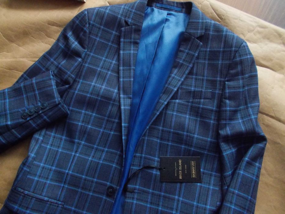 RIVER ISLAND PREMIUM Designerska Marynarka Młodzieżowa Roz S UK