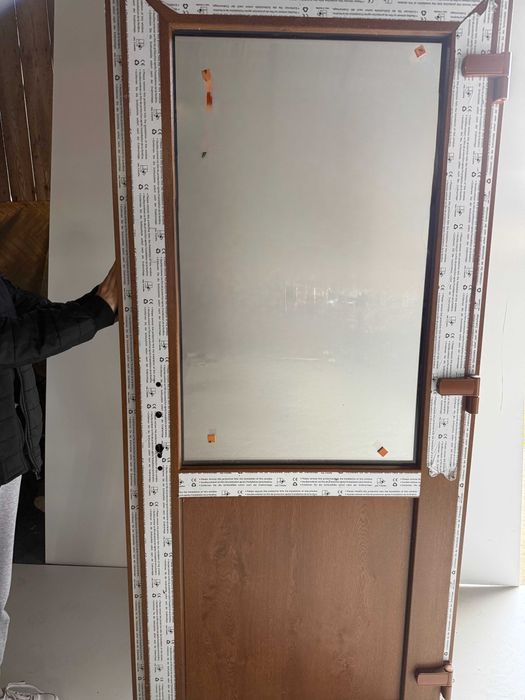 Drzwi PCV 90x210 BIAŁE ZŁOTY DĄB od ręki inne rozmiary opis!!!
