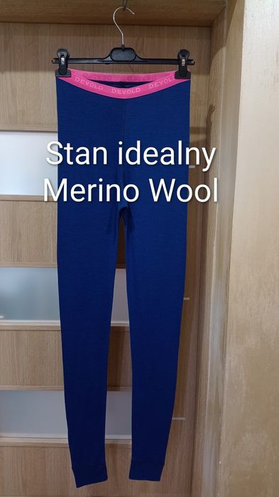 Getry legginsy termiczne wełniane, Merino Wool wełna Devold L 40