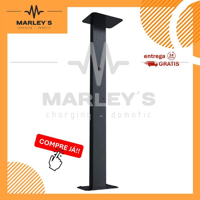 Poste Vertical p/ Wallbox/ Carregador - Universal Exterior - c/ Sombra