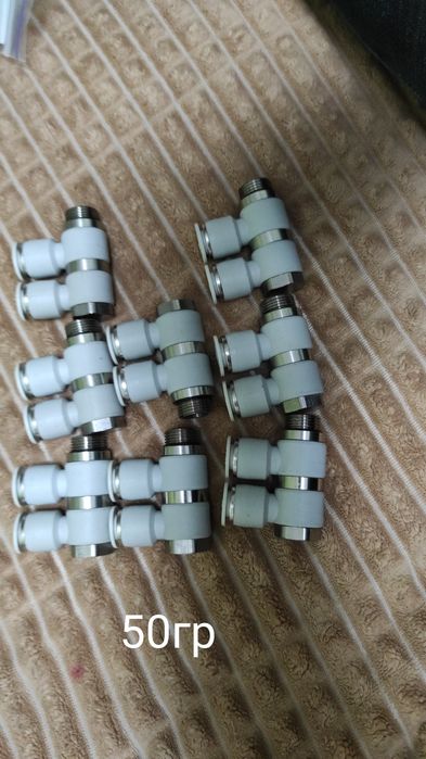 дроссель пневматический трубка 10 фитинг, быстросёмное соединение.