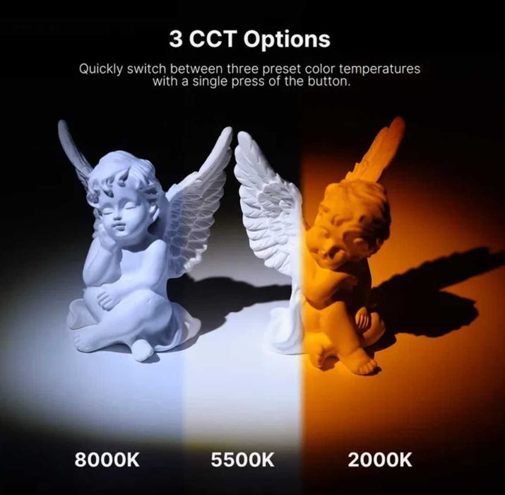 Ulanzi VL120 лампа фото відео LM07 фонарік кільцева лампа Ulanzi U200