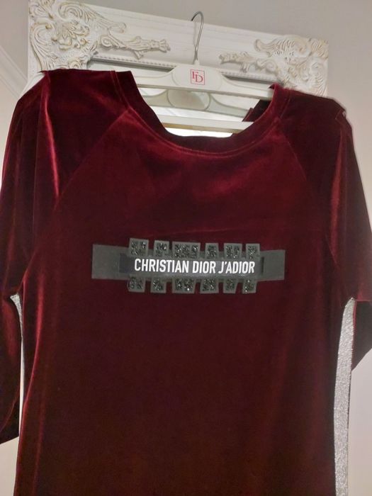 Плаття  Christian Dior, бархат бордо .