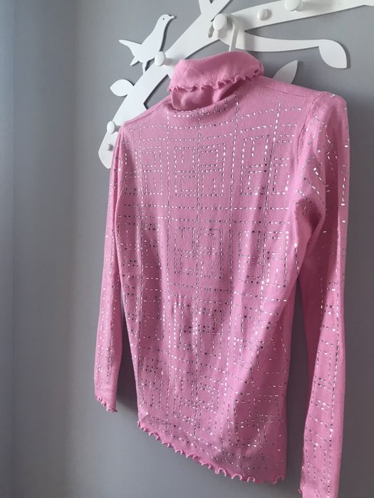 Golf różowy L/XL kryształki