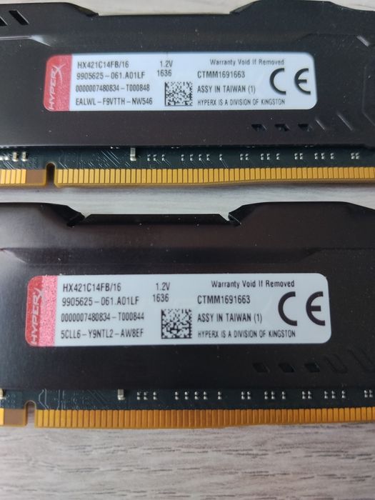 Pamięć RAM Kingston HyperX Fury 64 GB DDR4 2133 MHz — 4×16 GB