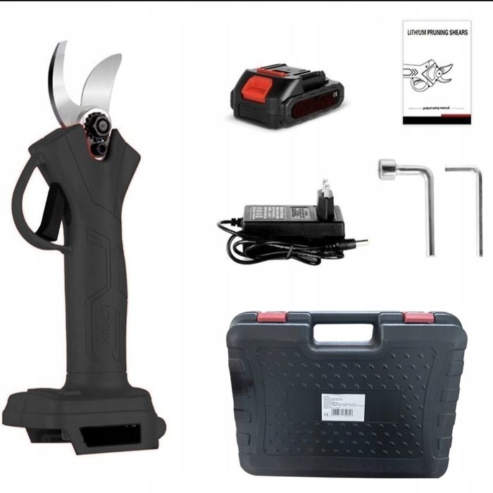 Sekator Elektryczny na Akumulator 88V Nożyce Zestaw 2 x Akumulator