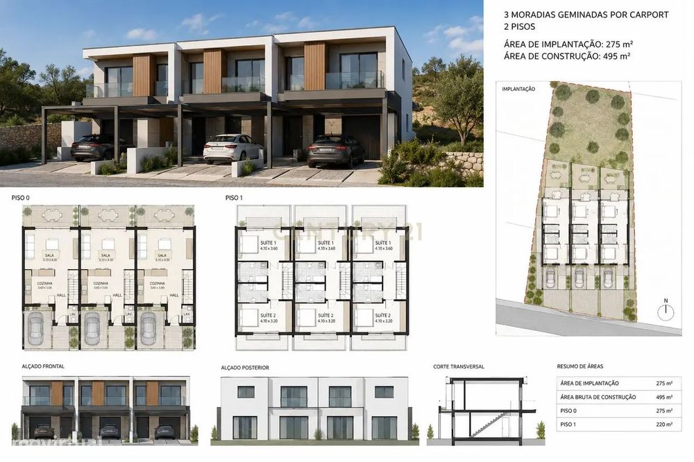 Terreno com Potencial para 3 Moradias | 2.680 m² | São Bartolomeu de