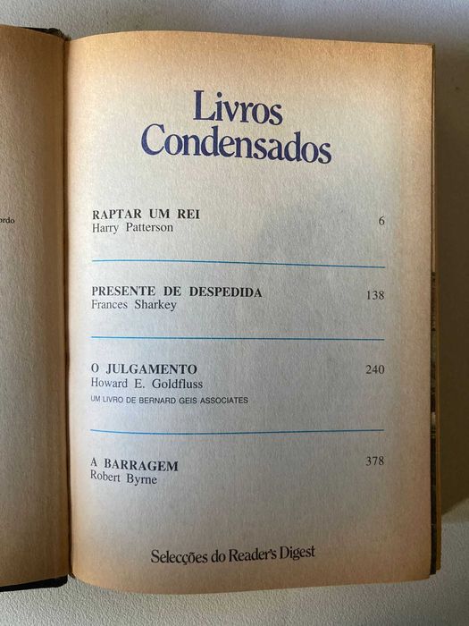 Livros Condensados Reader's Digest [títulos na descrição]