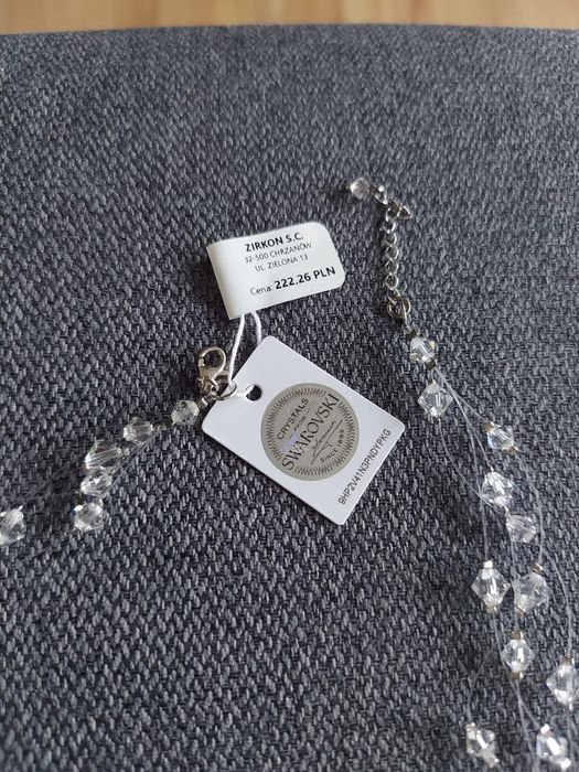 Zestaw Swarovski naszyjnik i kolczyki