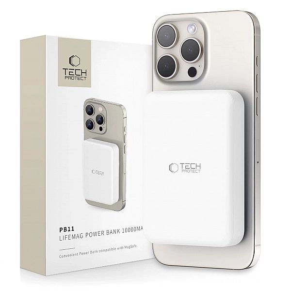 Powerbank Tech-Protect LifeMag PB11 z MagSafe 10000mAh 15W port USB-C