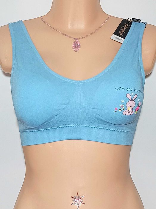 Intimidao biustonosz Top dziewczynki Nastolatki L/XL niebieski 80/85A