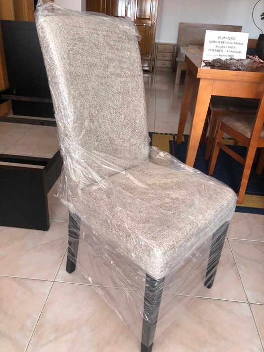 Móveis Sala de Jantar c/ Vitrine, mesa fixa e cadeiras Entrega grátis*
